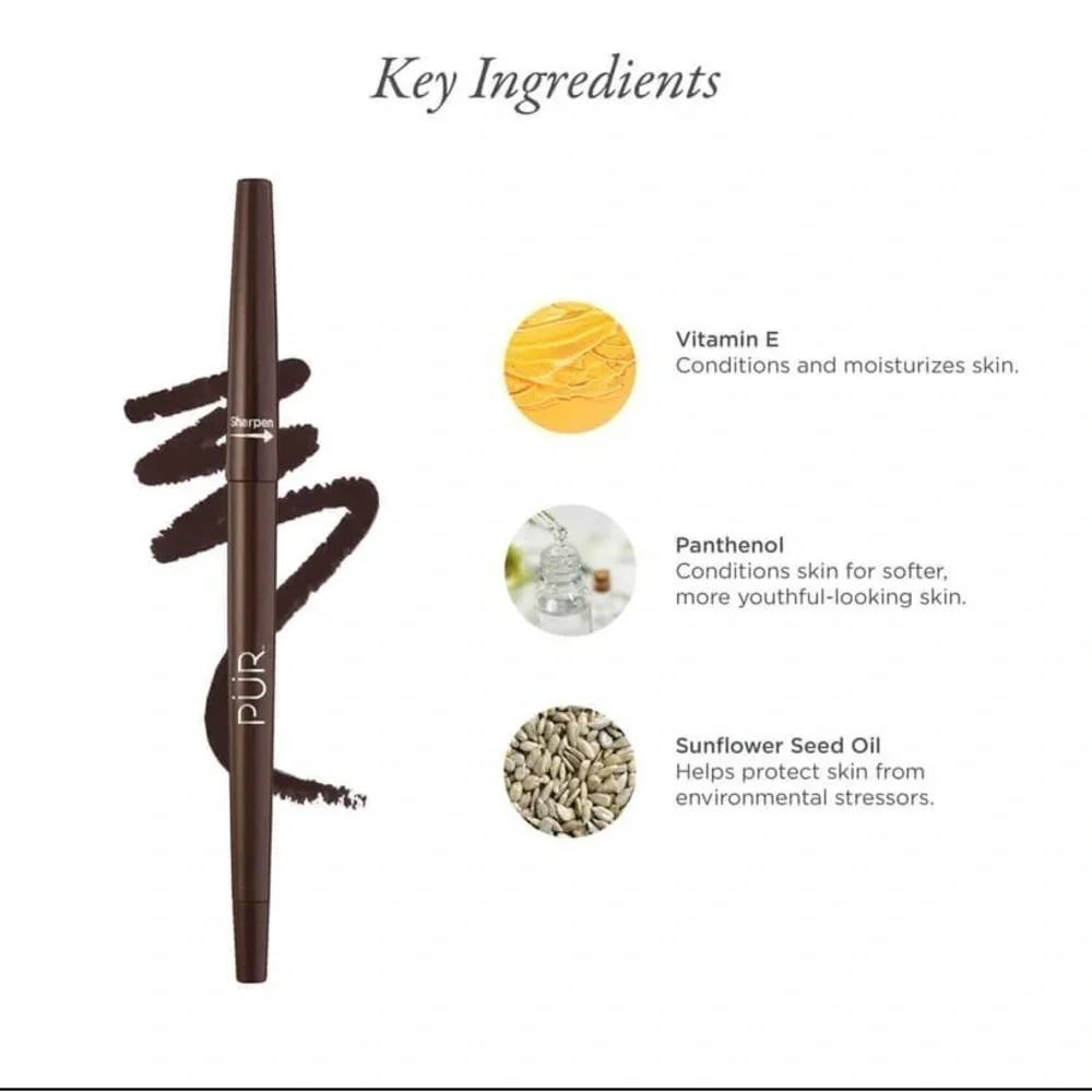 PUR On Point Waterproof Eyeliner Pen in Down to Earth Brown